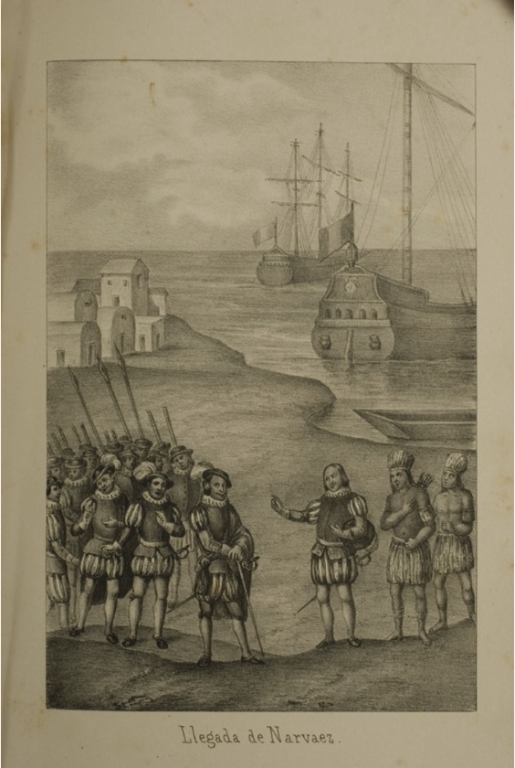 Panfilo de Narváez y Hernán Cortés
